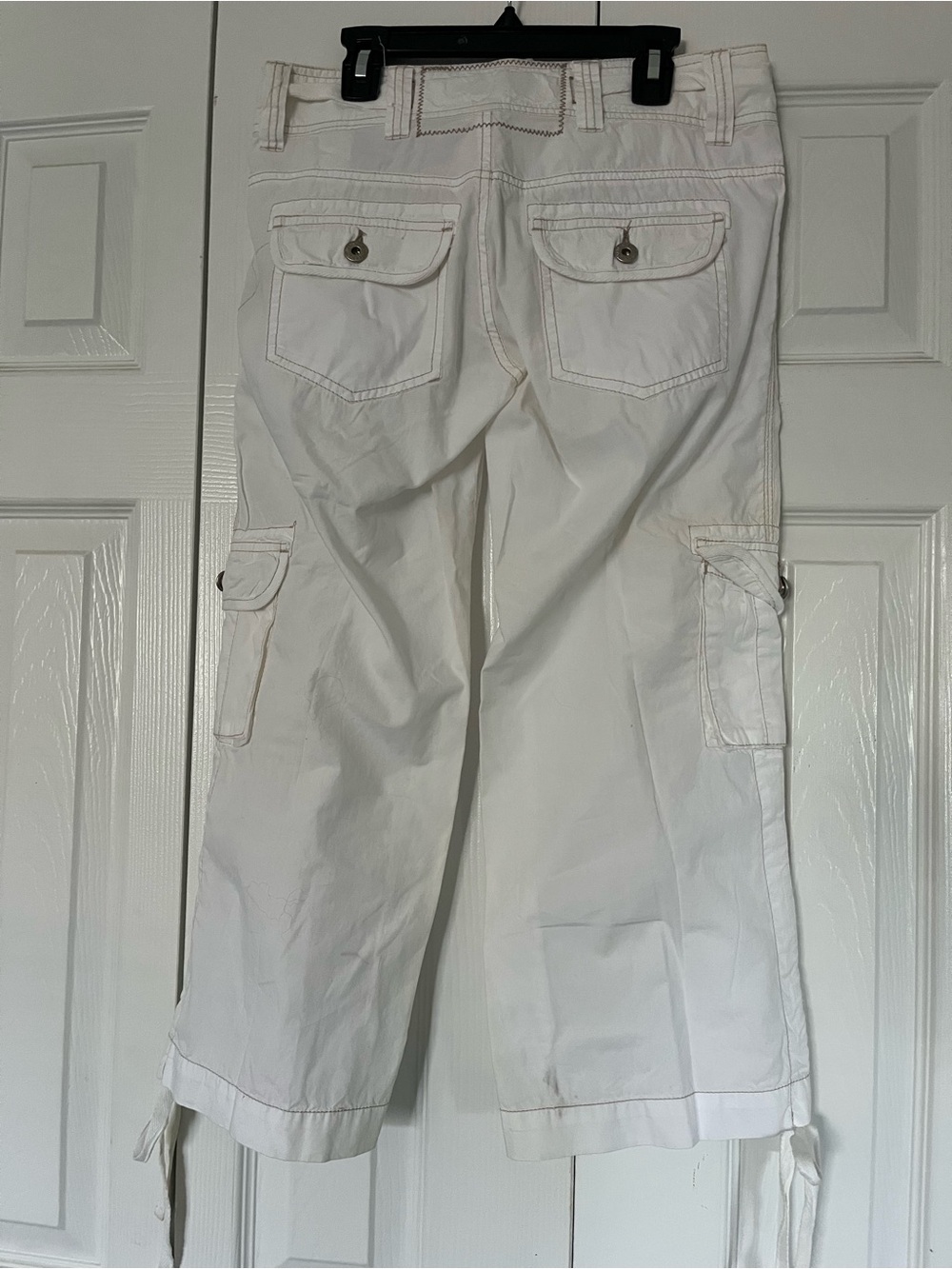 Vintage Younique White Cargo Capris - Picture 7 of 8